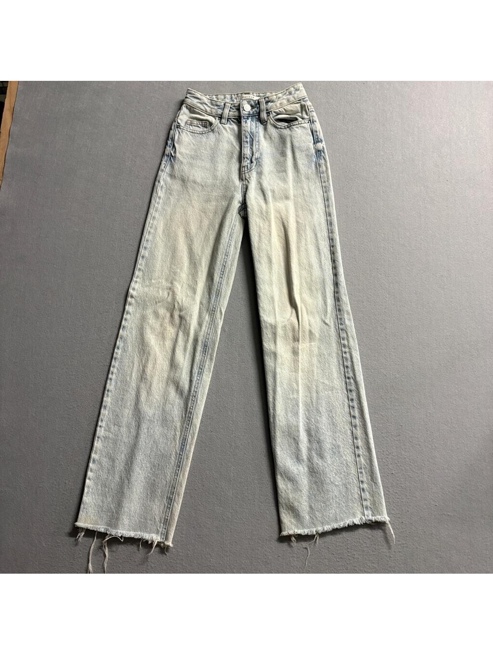PacSun 90s Boyfriend Jeans Womens Size 22 Light Wash Raw Hem 100% Cotton